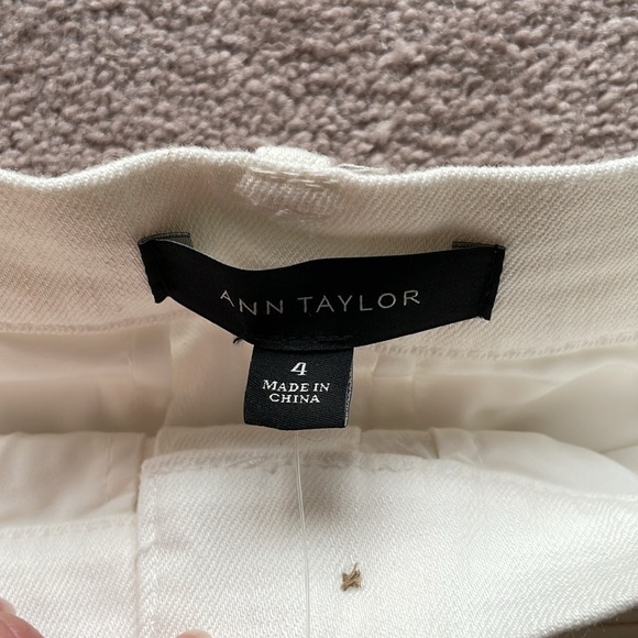NWT Ann Taylor White Skirt Button 4 - Picture 3 of 6